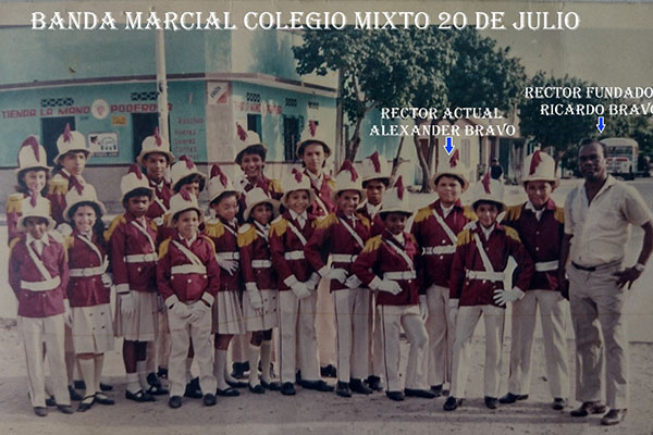  Rector fundador y rector actual del Colegio Mixto 20 de julio, Año 1985