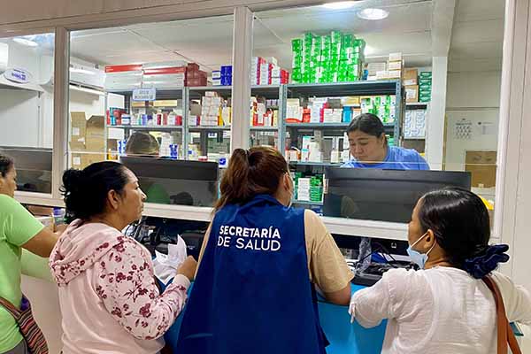 La inspección que hizo el personal del área de prestación de servicios, el Grupo Élite de la Salud, y el secretario de Salud Municipal.