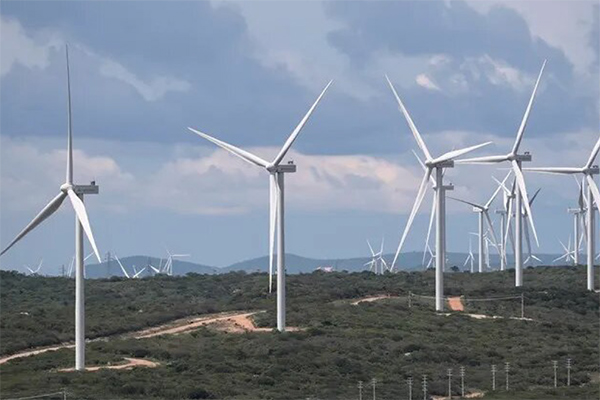 Foto referencia de un parque eólico como el que se construirá en  el departamento de la Guajira.