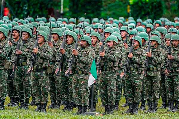 Foto de los nuevos solados profesionales del ejército nacional. Foto presidencia