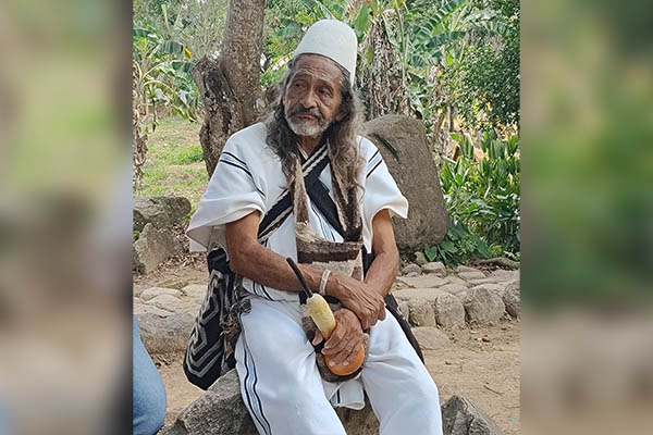  Amado Villafaña es considerado por los pueblos indígenas de Colombia como el padre del cine Indígena del país. Foto Rony Barrera. 