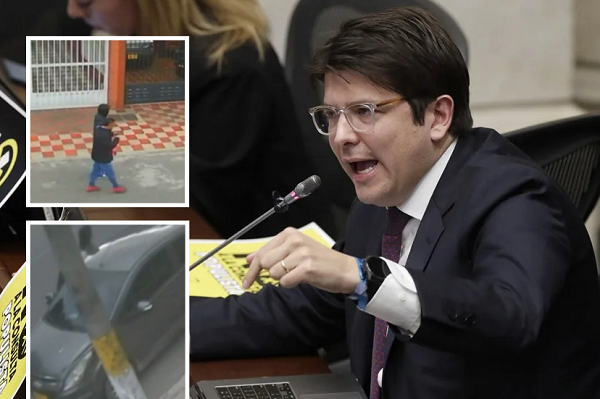 Miguel Uribe Turbay, Senador de la República, víctima de un atentado en la ciudad de Bogotá.