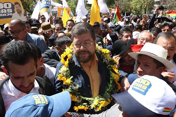 El empresario Samuel Doria Medina, candidato a la presidencia de Bolivia. EFE/ Gabriel Márquez
