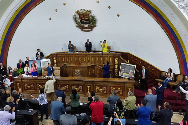El bloque opositor de la Asamblea Nacional también votó a favor de retirar la inmunidad del diputado. Foto archivo X Asamblea Nacional de Venezuela