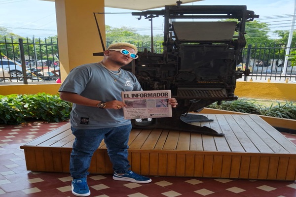Joey Beat, en su visita a EL INFORMADOR. 