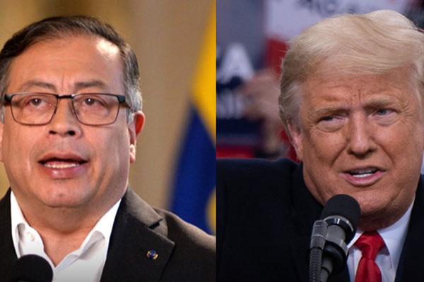 Presidente de Colombia, Gustavo Petro y presidente de EE.UU. Donald Trump. Foto: Presidencia de Colombia y red social Donald Trump
