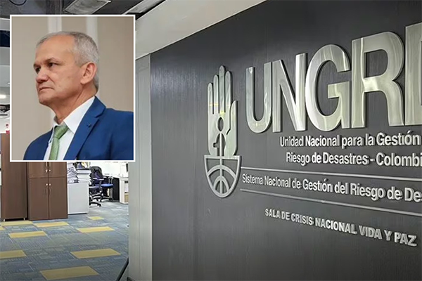 Carlos Ramón Gonzales exdirector del Dapre, requerido por la Interpol. Foto EFE/ Unidad para la Gestión de Riesgos y Desastres