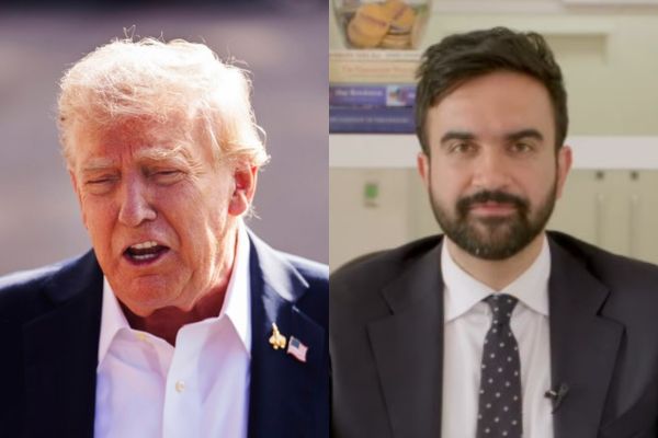 Donald Trump, presidente de Estados Unidos, EFE/EPA/Will Oliver y Zohran Mamdani, candidato a la Alcaldía de Nueva York. Foto red social Instagram Zohran Mamdani 