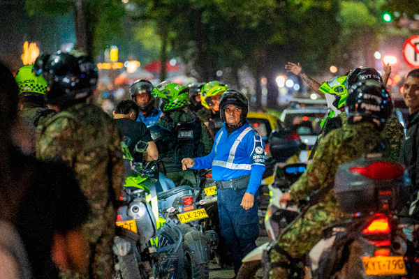 Operativos de seguridad en las principales ciudades del país. Foto Policía Nacional 
