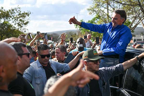 Jair Bolsonaro, expresidente de Brasil condenado a 27 años de cárcel por golpismo. Foto archivo EL INFORMADOR