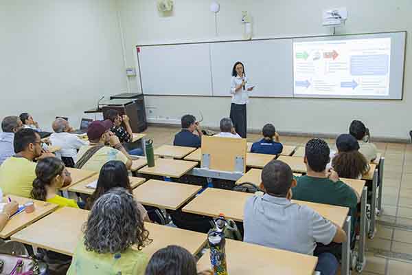 La doctora Natalia Villamizar Villamizar, decana de la Facultad de Ciencias Básicas, presidió la Rendición de Cuentas de esta unidad en la vigencia 2025. Foto Unimagdalena