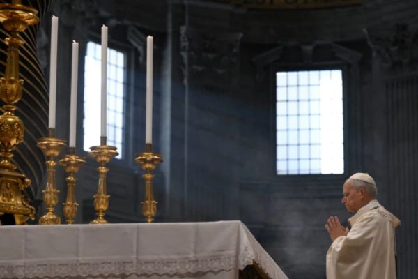 El Papa, en su primera celebración litúrgica del año, en la Solemnidad de María Santísima, Madre de Dios | Crédito: Vatican Media