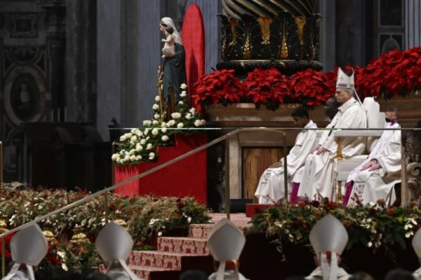 El Papa ha celebrado la Misa en la basílica de San Pedro. Crédito: Vatican Media