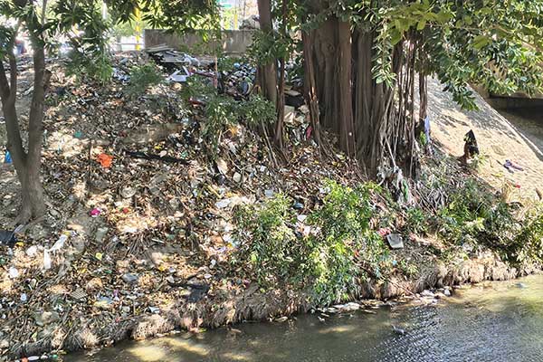 Montones de basura permanecen sin control incluso en sectores del recién entregado Parque Lineal del río Manzanares, generando preocupación por la falta de prevención ambiental. Foto derechos reservados EL INFORMADOR.