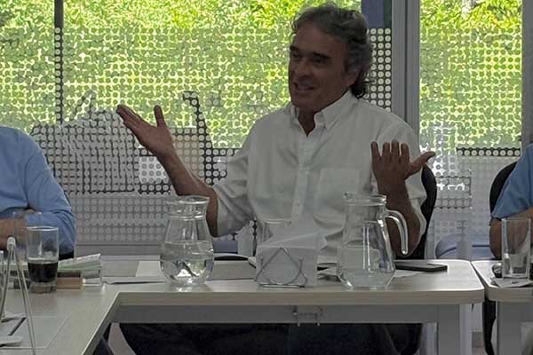  Sergio Fajardo, exgobernador de Antioquia y aspirante a la presidencia de la República. Foto tomada de @sergio_fajardo en X