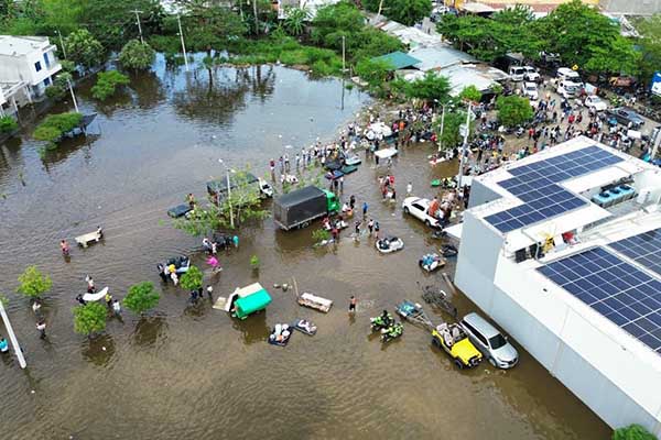 Inundaciones provocadas por las fuertes lluvias en el departamento de Córdoba. Foto Gobernación de Córdoba 