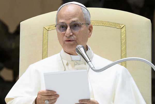 El Papa León XIV durante la Audiencia General, en Ciudad del Vaticano. EFE