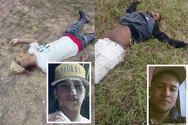 Daniel Martínez, y Marvin García, los jóvenes asesinados a tiros en jurisdicción de Fundación, Magdalena. Fotos cortesía
