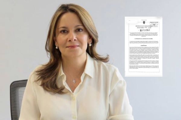 Ana María Vesga, presidente ejecutiva de Acemi. Foto Acemi; Captura de pantalla decreto, Minsalud.