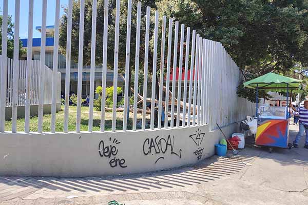 La fachada de la Institución Educativa Distrital, Instituto Magdalena, ubicada en la Avenida Libertador con carrera 17 esquina, fue dañada por personas que vandalizaron la pared del colegio con grafitis que evidencia el deterioro y afectando la imagen del espacio educativo.