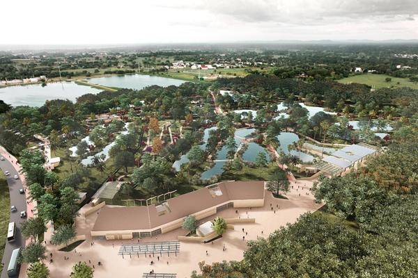 Diseño del recién iniciado Parque Botánico Las Lagunas en Montería. Foto Alcaldía de Montería 