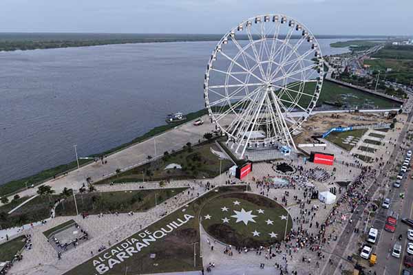 Imagen de referencia del Gran Malecón del Río en Barranquilla. Foto Alcaldía de Barranquilla 