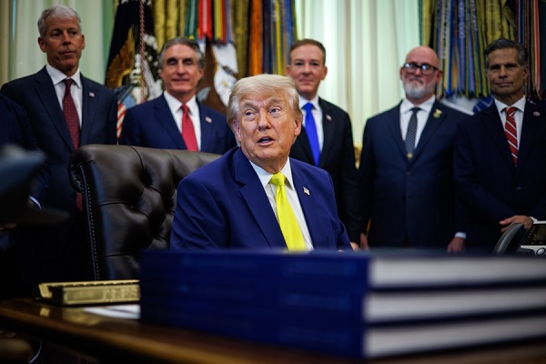 El presidente estadounidense Donald Trump responde a preguntas de los medios de comunicación. Foto archivo EFE/EPA/Samuel Corum / PoolEl presidente estadounidense Donald Trump responde a preguntas de los medios de comunicación. Foto archivo EFE/EPA/Samuel Corum / Pool