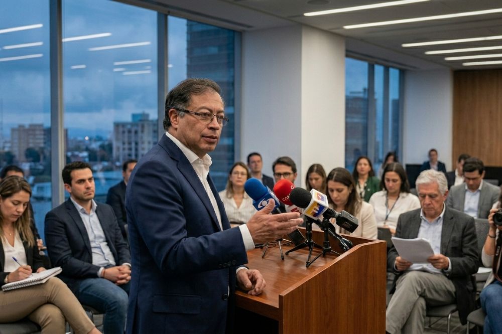 Los cuestionamientos del presidente Gustavo Petro al preconteo electoral han generado debate político mientras avanzan los escrutinios oficiales en todo el país.Foto referencia creada con IA.