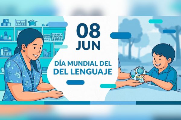 Los terapistas de lenguaje trabajan con personas de todas las edades para fortalecer habilidades relacionadas con el habla, la comprensión, la voz, la audición y la comunicación. Foto referencia creada con IA