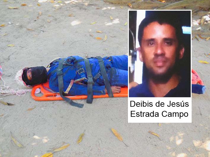 El operario de la empresa Movistar perdió la vida de manera inmediata, por causa de los fuertes golpes que sufrió en la caída.