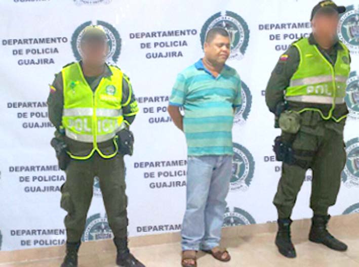 El presunto integrante de Los Rastrojo.