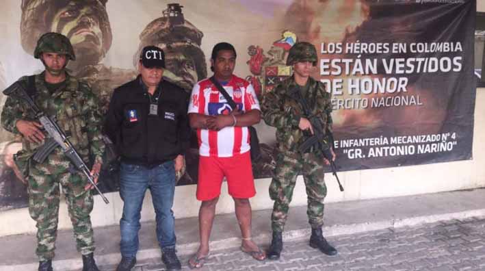 Leandro Antonio Navarro Ospino, alias 'Peludo', cabecilla principal de la subestructura frente 'Luis Fernando Gutiérrez'.
