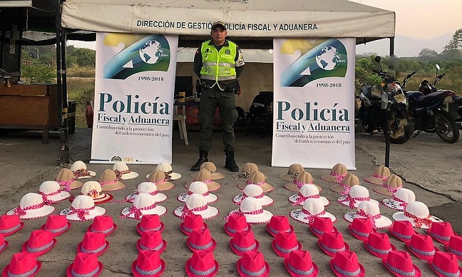 La mercancía confiscada fue dejada a disposición de la Dirección de Impuestos y Aduanas Nacionales, Dian.