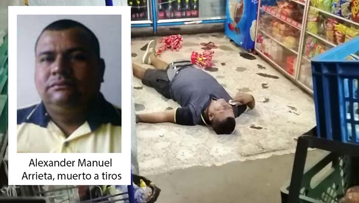 Alexander Manuel Arrieta, asesinado a tiros dentro de una tienda de la urbanización Alejandrina, sector Mamatoco
