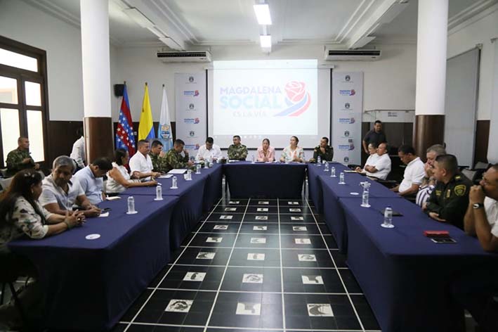 En el consejo de seguridad estuvieron presentes además de Rosa Cotes, gobernadora del Magdalena, los representantes de los diferentes organismos del Estado.