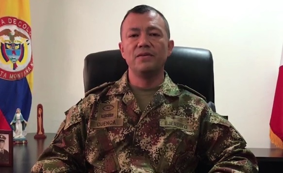 Teniente Coronel Javier Cuenca  Comandante del Comando de Alta Montaña