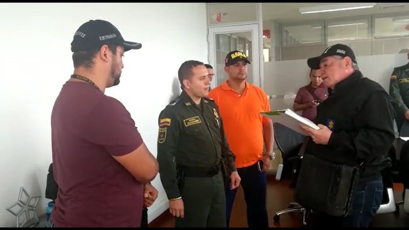 Jhonatan Andrés Romero Téllez, patrullero activo de la Policía Nacional, capturado por el CTI de la Fiscalía.