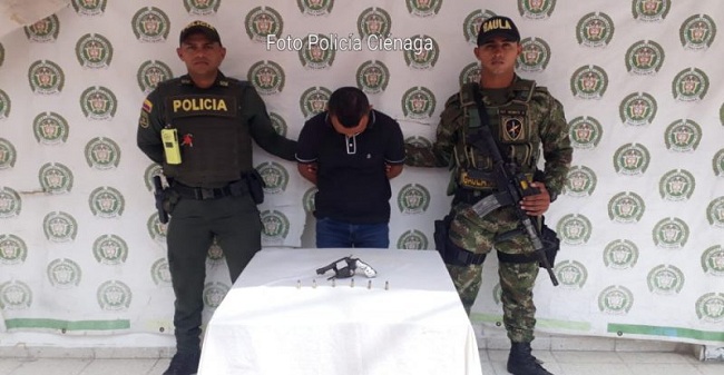 Ramiro José Beltrán Navarro, capturado para que responda por el delito de porte, tráfico y fabricación de armas de fuego.