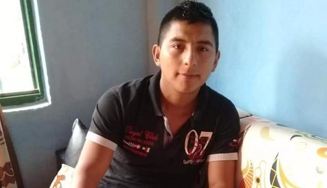 Alberto Pacue de 24 años, indigena asesinado en el Cauca.