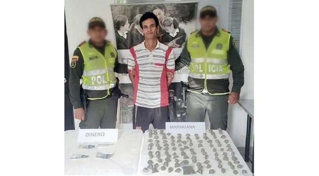 Luis Ángel Cáliz Miranda, fue apresado portando gran cantidad de drogas alucinógena.