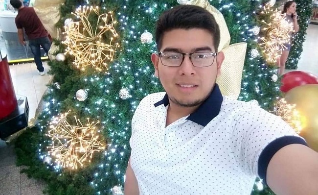 Santiago Cerón, jove oriundo de Santa Marta muerto en acccidente de tránsito.