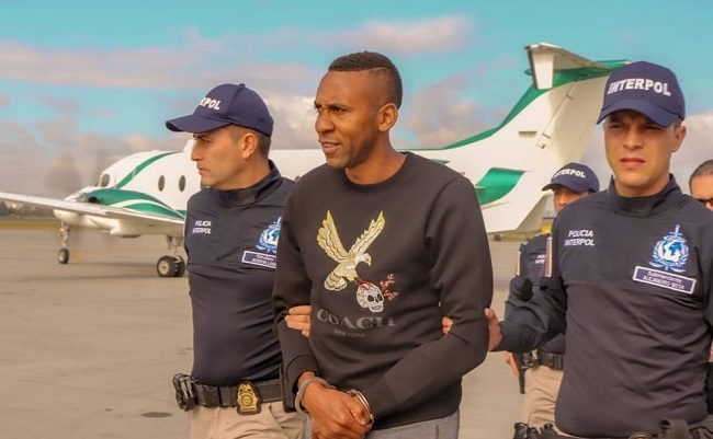 Jhon Viáfara, exfutbolista extraditado a los Estados Unidos por tráfico de drogas.