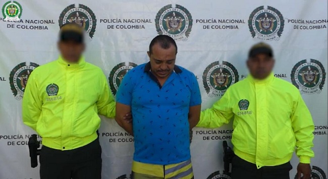 Carlos Rafael Ibarra Anaya, alias ‘Blanco’, fue capturado por la Policía Metropolitana de Santa Marta .