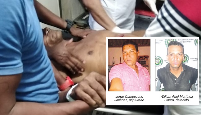 Este es el momento en el que Rodolfo Hernández Blanco es auxiliado luego de ser baleado por oponerse a que le hurtaran su motocicleta.