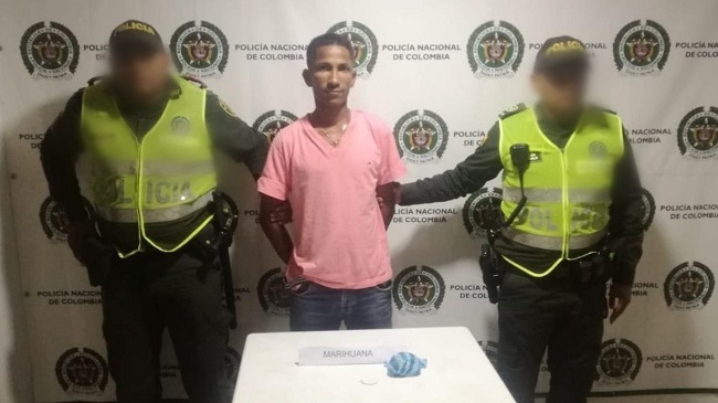 Jesús Enrique Silva Crespo, detenido por la Policía en el municipio de Pivijay, Magdalena.