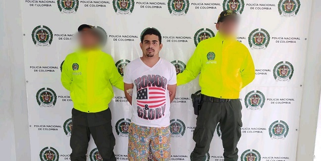 Carlos Antonio Cuarta Polo, capturado señalado como presunto responsable por el delito de extorsión.