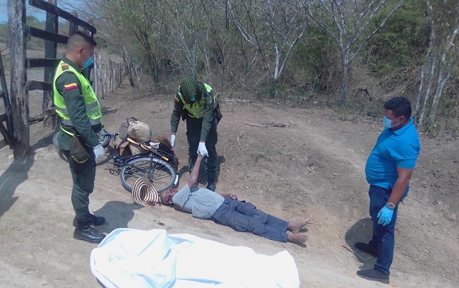 El cuerpo sin vida de campesino fue encontrado en la trocha conocida como ‘Pelotón’