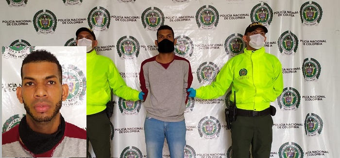 Brayan José López Meza, alias ‘Gino’, fue capturado en Valledupar en operativo entre la Policía del Magdalena y la del Cesar.