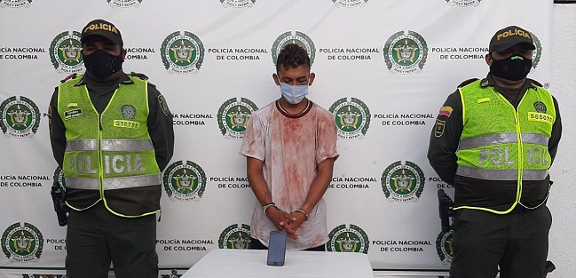 Carlos Antonio Flórez Suárez, capturado señalado como presunto responsable de hurto.