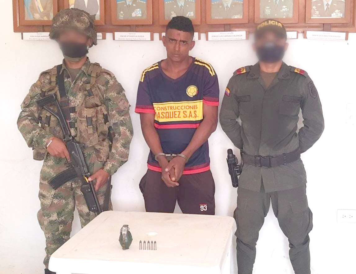 Albeiro César Polo Tamara, fue capturado en operativo de Policía y Ejército n área rural del municipio de Concordia, Magdalena.